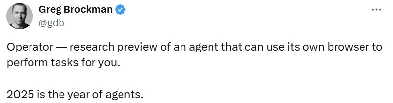 刚刚，OpenAI正式放出智能体Operator！能推理、联网自主执行任务
