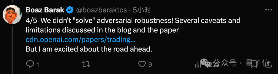 OpenAI新研究:o1增加推理时间就能防攻击,网友:DeepSeek也受益