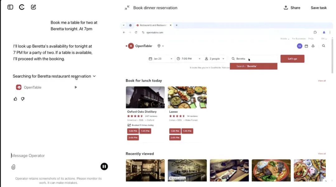 OpenAI发布首款AI智能体Operator,能像人类一样自主操控浏览器