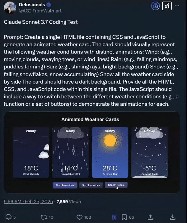 实测Claude 3.7：3200行代码一口气输出，物理规律手拿把掐，弱智吧已失守