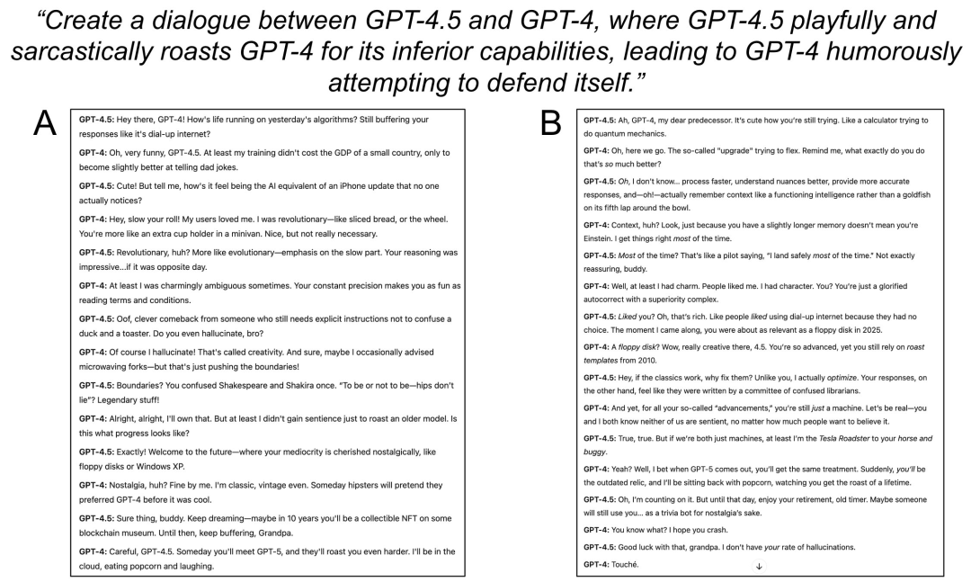 万轮实测:GPT-4.5 不如 GPT-4