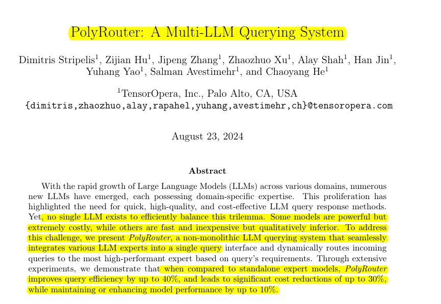 PolyRouter：AI 调度员为你砍掉30%大模型成本！