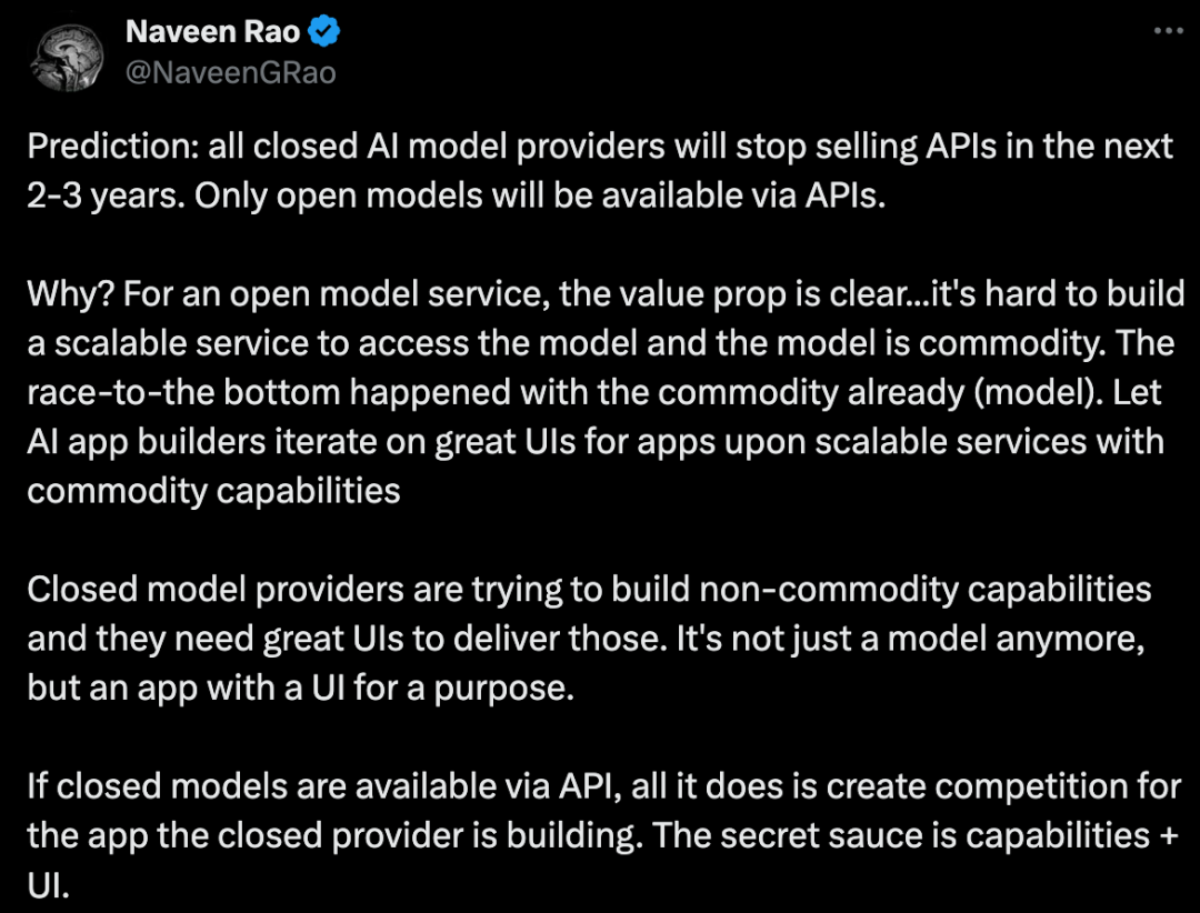 当 OpenAI 和 Anthropic 进入应用层,且不再提供 API 时