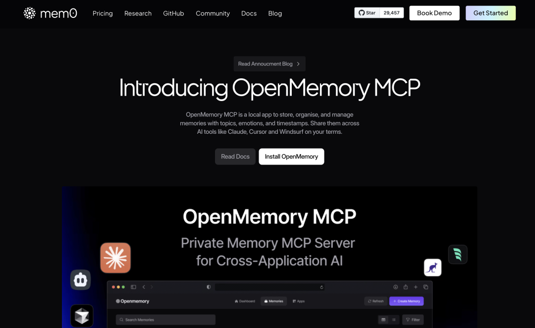 OpenMemory MCP:跨AI工具的记忆服务