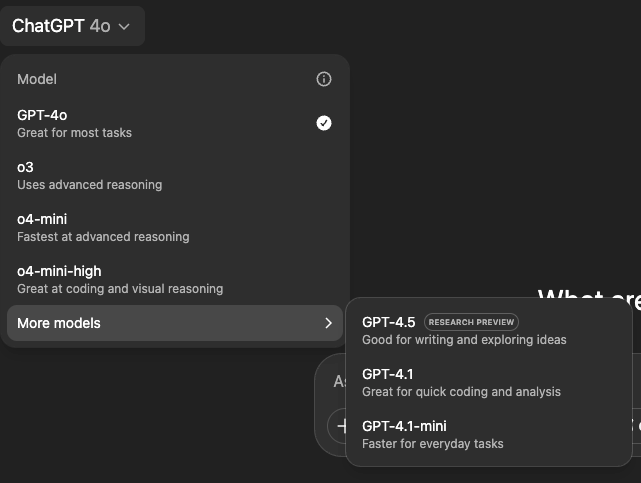 “4.1 淘汰 4.5 ！”OpenAI发布升级版GPT-4.1全家福：推理、编程性能升级