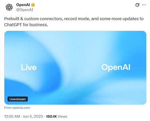 OpenAI深夜宣布ChatGPT支持MCP、会议记录,万物互联时代来了!