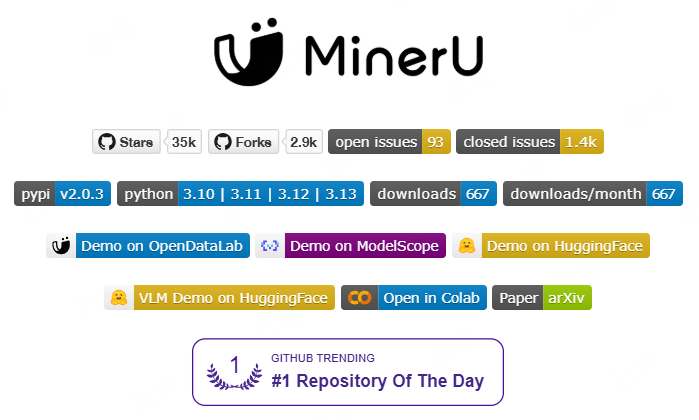 PDF文档解析--MinerU