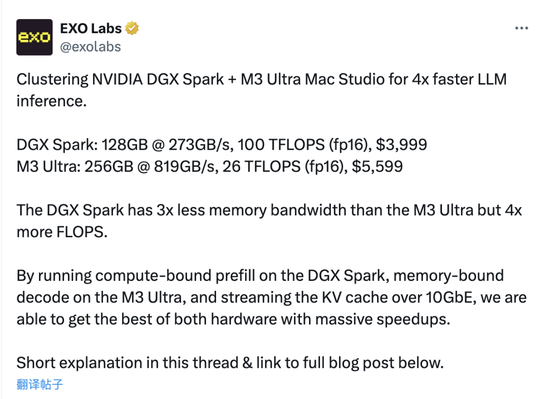 技能英伟达桌面超算,加入苹果Mac Studio快爆了:推理速度飙升至277%
