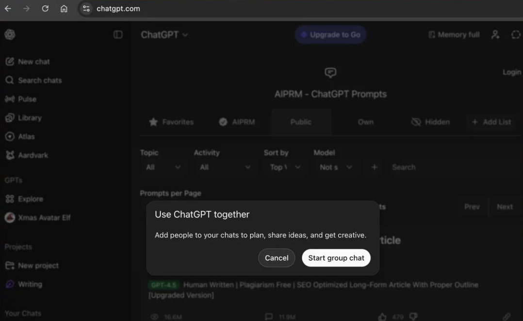 OpenAI 将推出群聊功能,终于要对 Slack 下手了