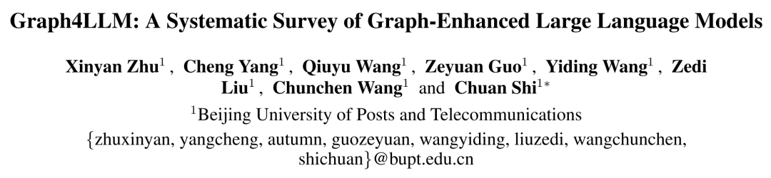 综述导读 | Graph4LLM:图增强大语言模型的全景图