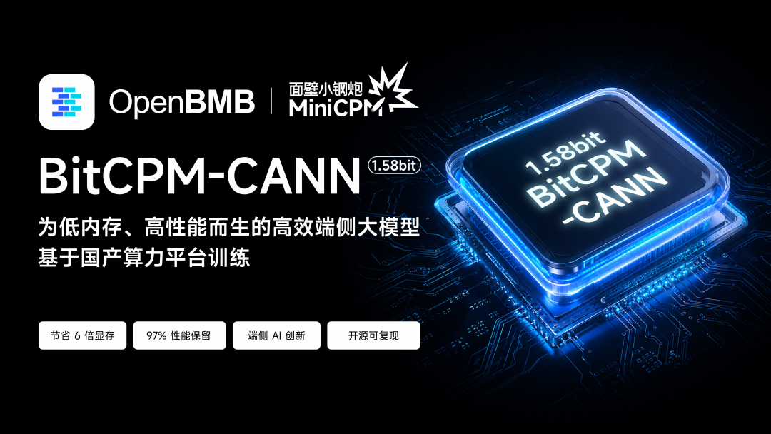 面壁智能BitCPM-CANN:端侧AI的内存革命