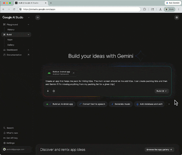 使用 Google AI Studio 轻松构建原生 Android 应用