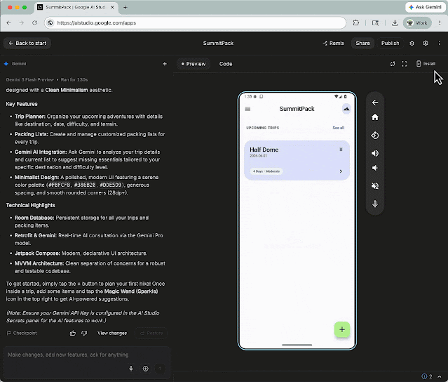 使用 Google AI Studio 轻松构建原生 Android 应用