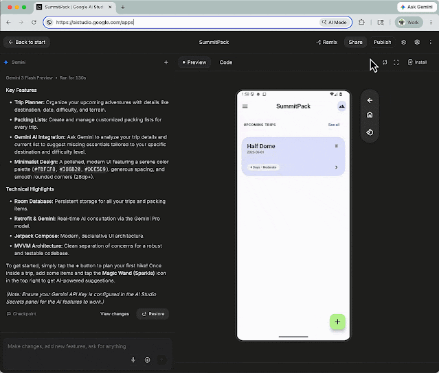 使用 Google AI Studio 轻松构建原生 Android 应用